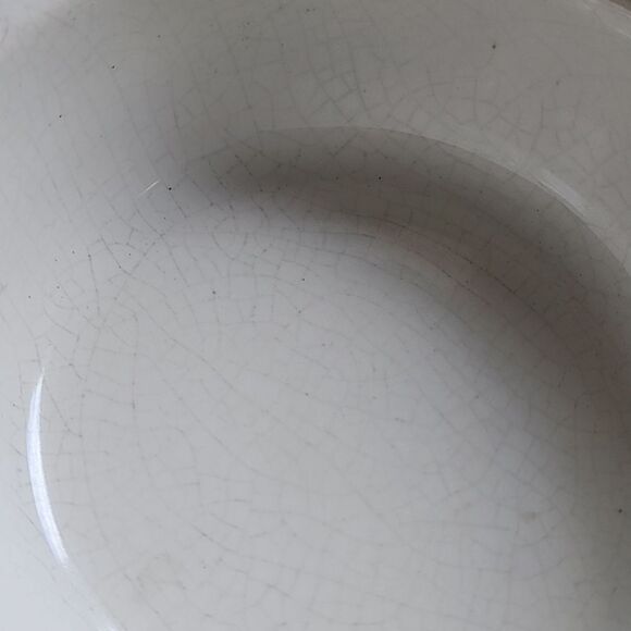 Vintage 60's Ceramic Leaf Shaped Lid With Bowl - Picture 11 of 12